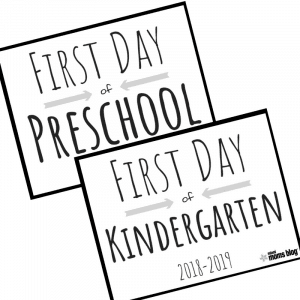 first day of school printable signs miami moms blog
