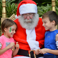Santa Pinecrest Gardens Nights of Lights: A Tropical Holiday Wonderland Kathy Safi Contributor Miami Moms Blog