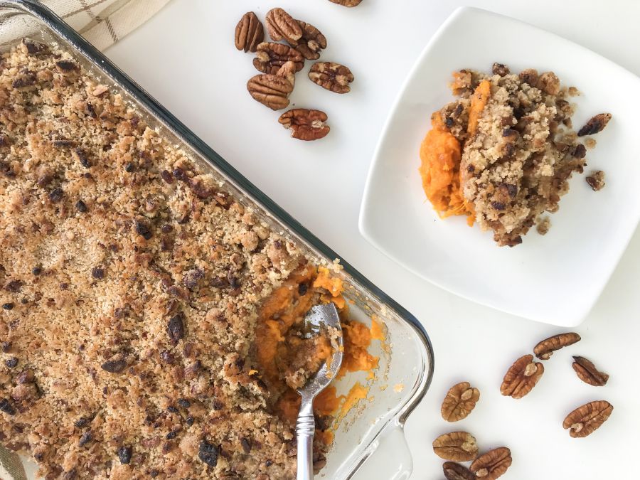 sweet potato casserole2 Southern Sweet Potato Casserole Miami Moms Blog