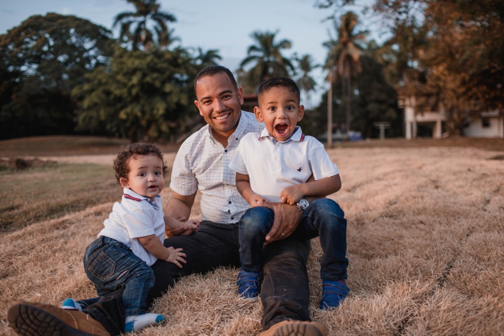 Image: A dad with his sons