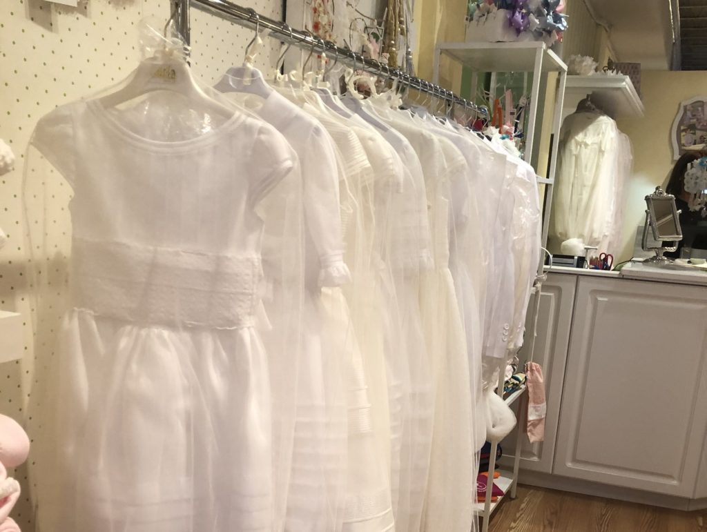 christening, communion gowns Sharon Sharifi Contributor Miami Moms Blog