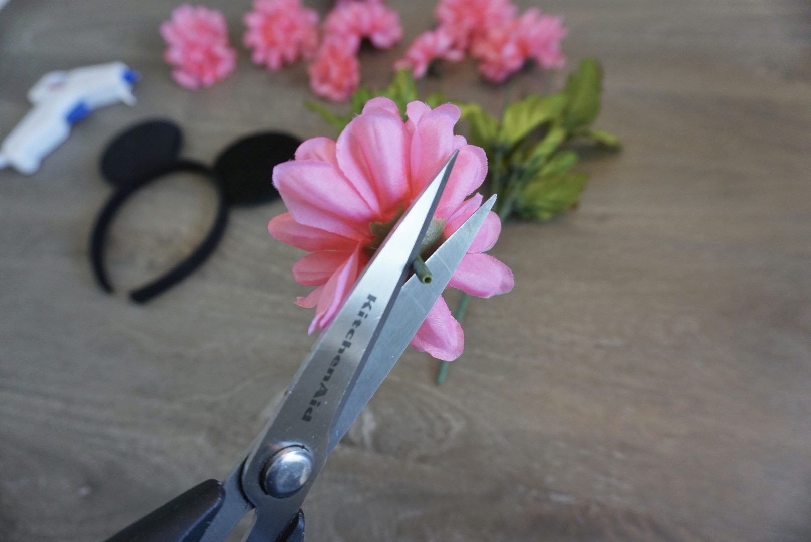 Floral Mickey Ears: How to Make Your Own for $5 Miami Moms Blog Becky Salgado