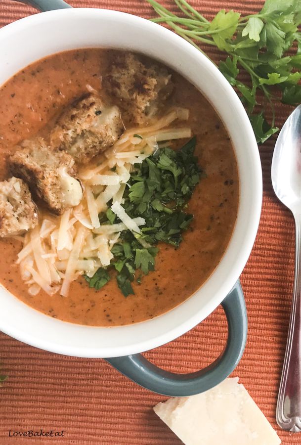 Homemade Tomato Soup with Grilled Cheese Croutons Whitney Khan Contributor Miami Moms Blog