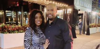 Image: Sharonda and her husband outside Trulucks