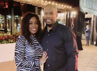 Image: Sharonda and her husband outside Trulucks