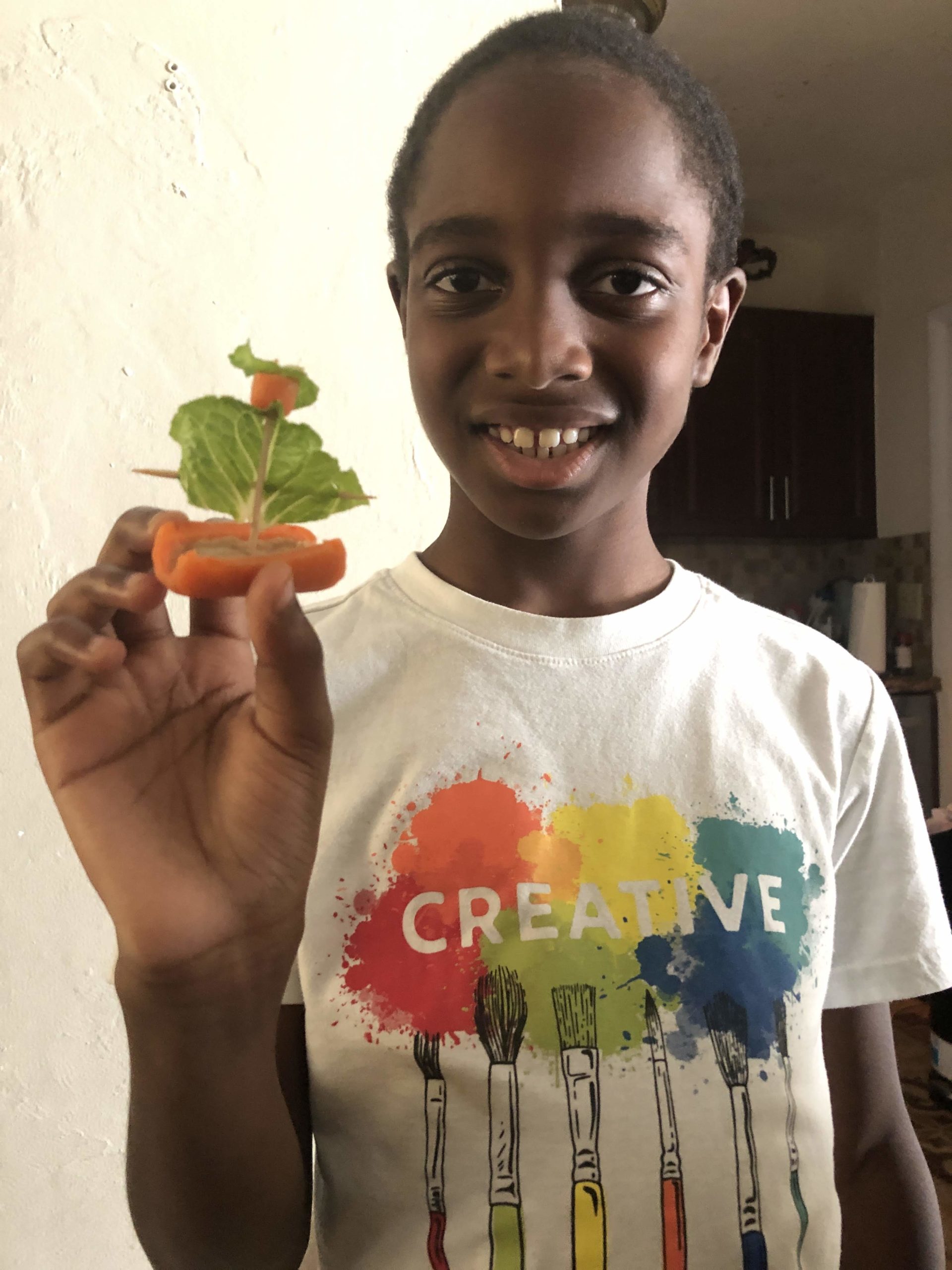 Veggie art Esther McCant Contributor Miami Moms Blog