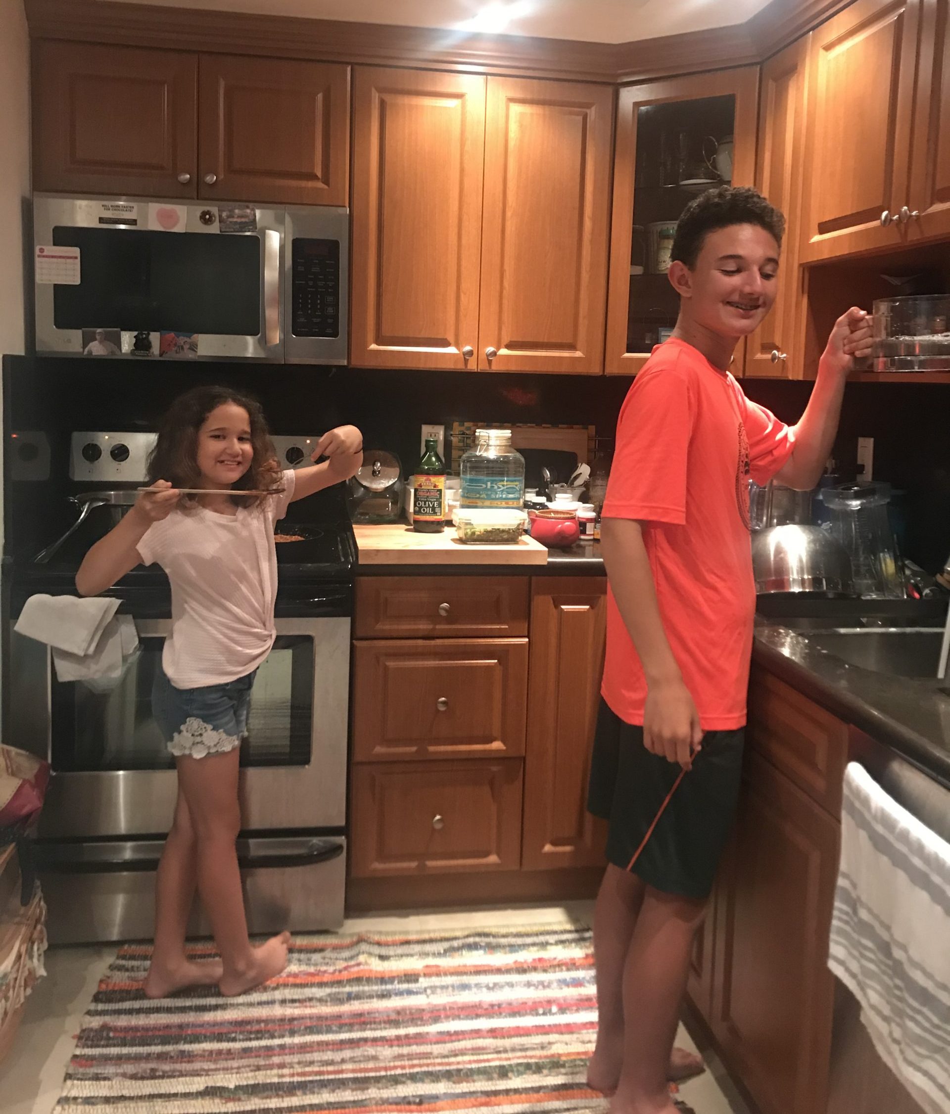 Adita's kids in the kitchen (Parenting: The Ups, Downs, and All the Way Arounds Adita Lang Contributor Miami Mom Collective)