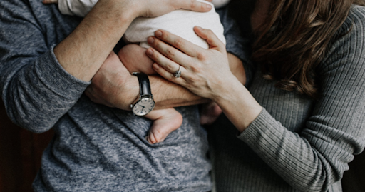 Parents with their newborn