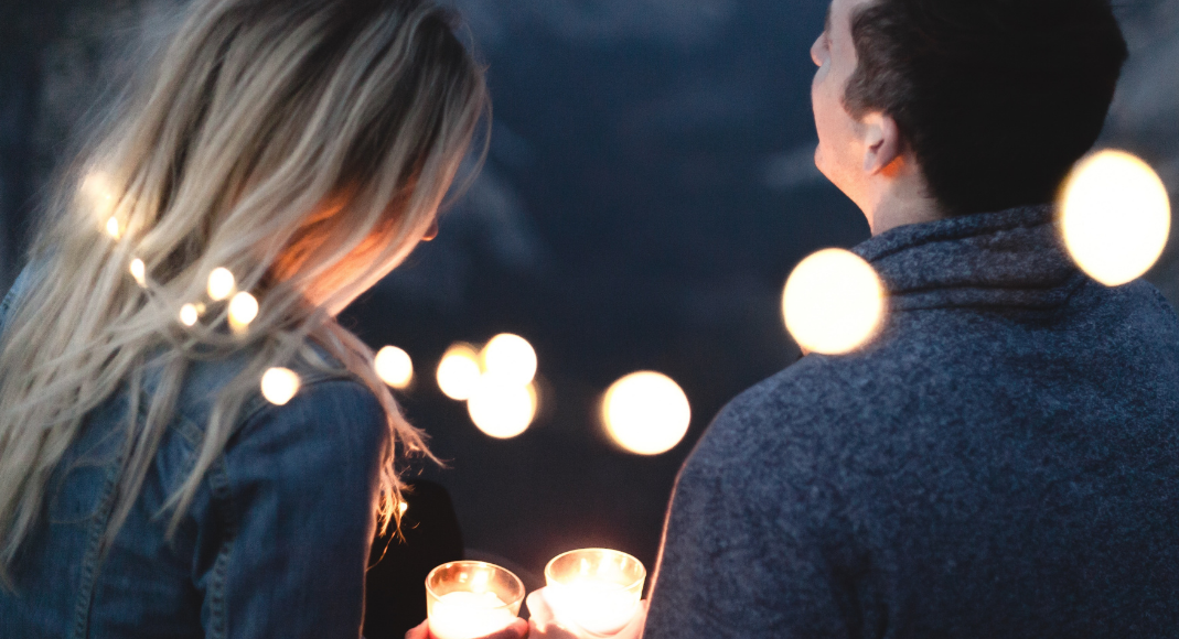 Image: A couple sitting together