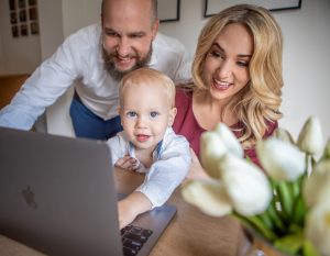 Family Photo of Miami Mom Collective Contributor Ann Keil Dux