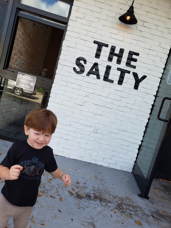 Sandra's son at The Salty (Raising Vegan Kids: Where and What to Eat on the Go Sandra Jacquemin Contributor Miami Mom Collective)