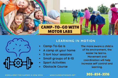 Motor Labs Camp-to-Go Closing the Gaps (Lynda Lantz Contributor Miami Mom Collective)