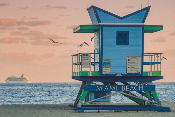 A lifeguard stand on Miami Beach (Zoe Costa Contributor Miami Mom Collective)