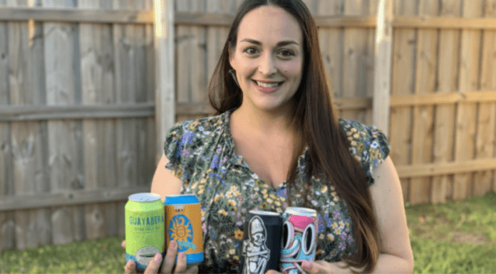 Alisa with a few cans of her favorite spring beers (Cheers to Spring: My Top Brews for National Beer Day, Alisa Britton, Contributor, Miami Mom Collective)