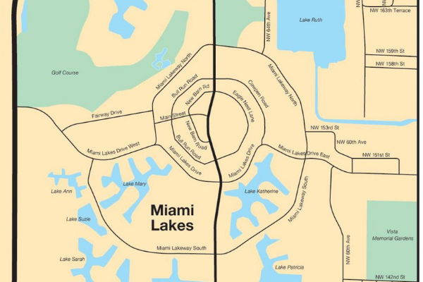 A map of Miami Lakes (Love Where You Live: Why I Love Living in Miami Lakes Jacqueline Jebian Garcia Contributor Miami Mom Collective)