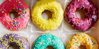 A box of donuts with sprinkles (National Donut Day: Make it A-Glaze-ing! Ana-Sofia DuLaney Contributor Miami Mom Collective)