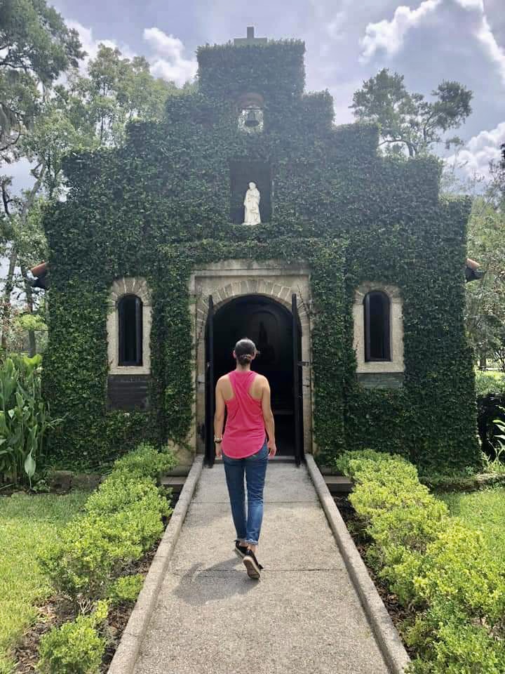Image: Jessica Socarras at National Shrine of Our Lady of La Leche St. Augustine (Jessica Alvarez-Ducos Contributor Miami Mom Collective)