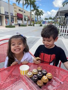 Valerie's children enjoying some cupcakes from Bunnie Cakes (Love Where You Live: Why I Love Living in Doral Valerie Barbosa Contributor Miami Mom Collective)