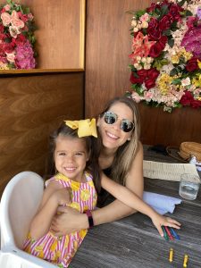 Valerie's sister and daughter at Bachour (Valerie Barbosa Contributor Miami Mom Collective)