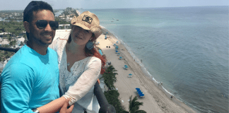Weekend Getaway: 12 Florida Destinations for Mom and Dad Image: Jessica and her husband enjoying a beach destination (Weekend Getaway: 12 Florida Destinations for Mom and Dad Jessica Alvarez-Ducos Contributor Miami Mom Collective)