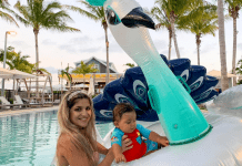 Bella and her son enjoying some pool time in the Keys (Family Fun in the Florida Keys: Where to Go & What to Do Bella Behar Contributor Miami Mom Collective)