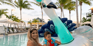Family Fun in the Florida Keys: Where to Go & What to Do Bella and her son enjoying some pool time in the Keys (Family Fun in the Florida Keys: Where to Go & What to Do Bella Behar Contributor Miami Mom Collective)