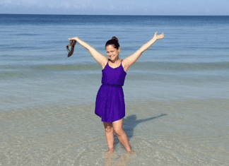 Lorena at the beach at Marco Island (Family Fun at Marco Island Lorena Lougedo Contributor Miami Mom Collective)