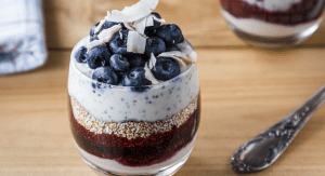 Image: Chia pots de coconut creme