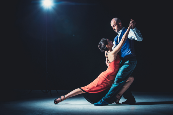 A couple dancing a tango (Hispanic Heritage Month: Ways to Celebrate Lorena Lougedo Contributor Miami Mom Collective)