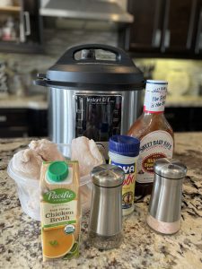 Ingredients for BBQ Pulled Chicken