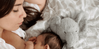 Valerie nursing her son (About Breastfeeding: 11 Surprising Things I Didn’t Know Valerie Barbosa Contributor Miami Mom Collective)