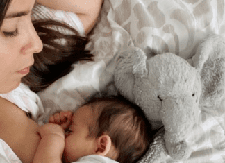 Valerie nursing her son (About Breastfeeding: 11 Surprising Things I Didn’t Know Valerie Barbosa Contributor Miami Mom Collective)