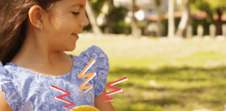 A little girl snacking on a ready to eat pancake from bakerly (Snack Time: Unwrap et Voilà With These Snacks From Bakerly Lynda Lantz Contributor Miami Mom Collective)