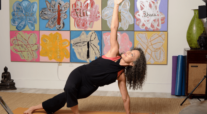 Image: Adita teaching a virtual exercise class (The Covid-19 Shield: 4 Immune System Boosting Tips for Success Adita Lang Contributor Miami Mom Collective)