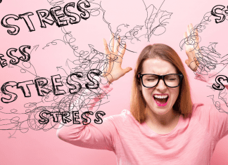 Image: A woman who is overwhelmed by stress (Minimize Stress: 18 Helpful Tips Lorena Lougedo Contributor Miami Mom Collective)