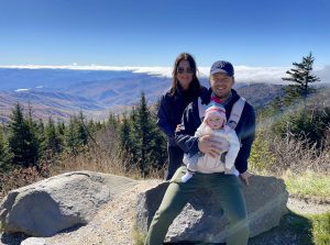 Morgan and her family in the Smoky Mountains