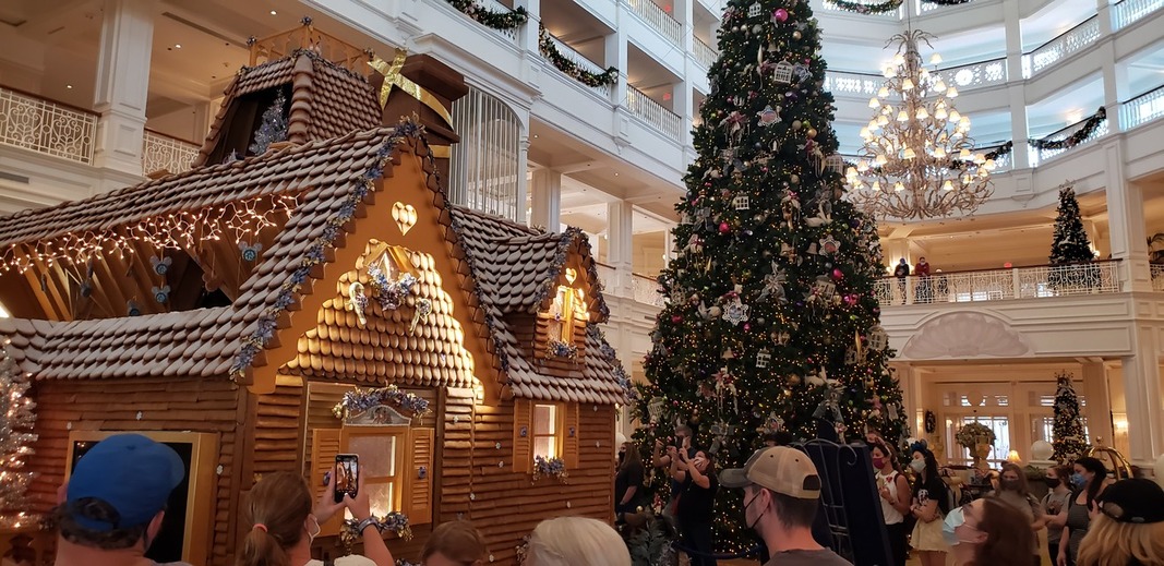 Disney For The Holidays, and Some Magical Tips Image: A large gingerbread house at a Disney resort (Disney For The Holidays, and Some Magical Tips Sandra Jacquemin Contributor Miami Mom Collective)