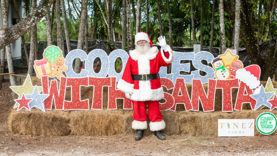 Miami Mom Collective Cookies With Santa 2021 Tinez Farms