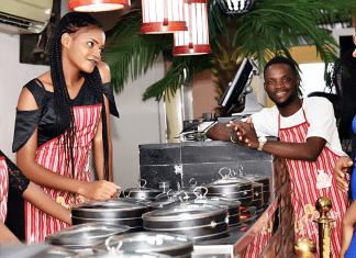 Image: A group of employees at a black-owned restaurant (Miami Eats and Treats: Support Local Black Owned Restaurants Dina Garcia Contributor Miami Mom Collective)