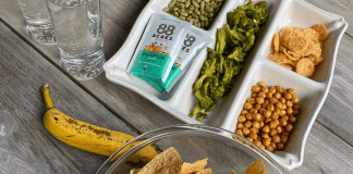 Beach Snacks: Spring Break Snack Hacks From a Dietitian Image: A tray of clean, healthy snack options