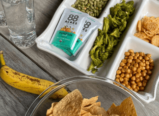 Image: A tray of clean, healthy snack options