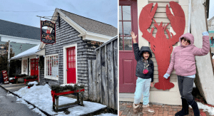 Vanessa's daughters in Kennebunkport, ME