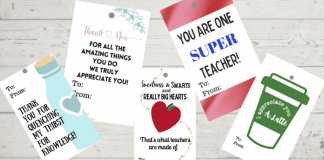 Teacher Appreciation Week: Ideas & Free Printable Gift Tags Gift tags for teacher appreciation week