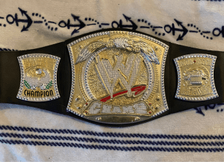 The championship belt for the winner