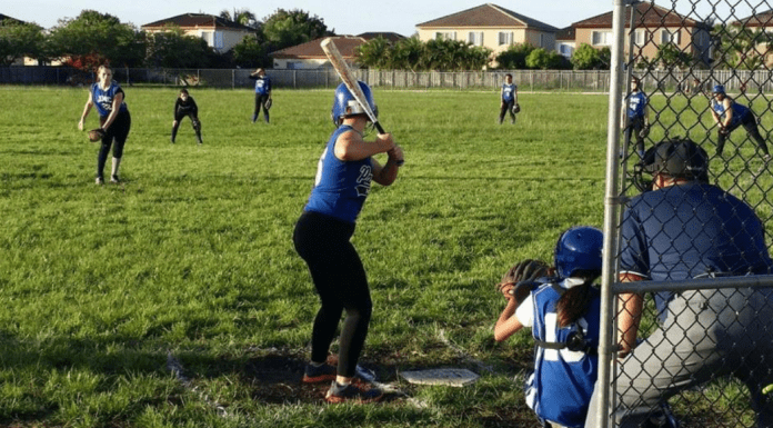 A high school student participating in sports