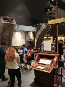 Patrons enjoying the Sherlock Holmes exhibit at Frost Science