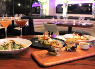 Different dishes at STK