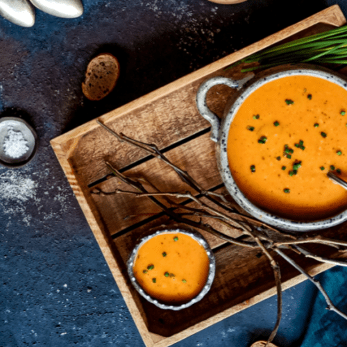 Pumpkin bisque soup