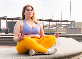 Image of woman practicing meditation