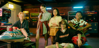 Images: Teenagers hanging out at the arcade